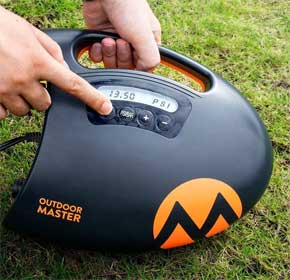 High Pressure Air Pump for Inflatable Kayaks and SUPs - Inflates to 25 PSI