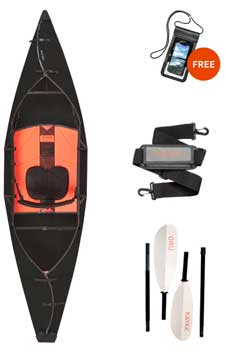 ORU Inlet Starter Bundle Includes Paddle, Carry Strap & Dry Bag for Phone