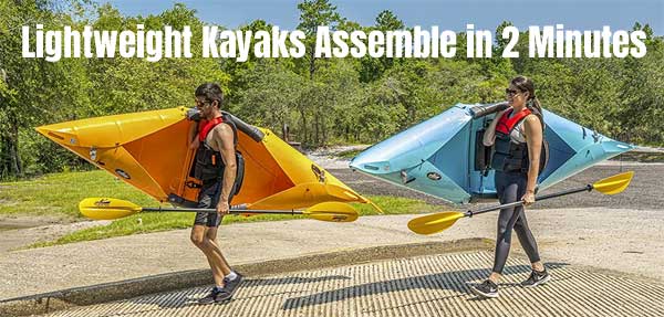 Tucktec Lightweight Folding Kayak is Easy to Carry, Assembles Fast