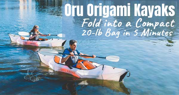 Oru Origami Kayak Folds into a Compact 20-lb Bag in 5 Minutes